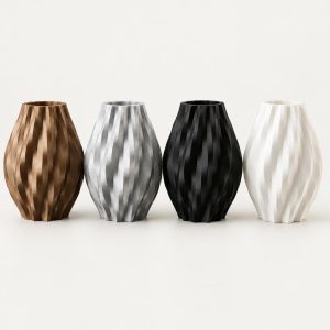 Vase Géométrique Vortex, Impression 3D, imprimé en 3D par 3D'CLYPSE