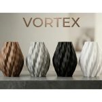 Vase Géométrique Vortex, Impression 3D