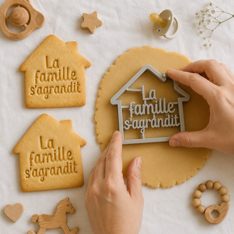 emporte pièce famille s'agrandit emporte pièce famille s'agrandit