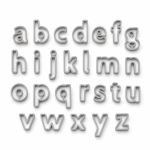 Emporte pièce alphabet minuscule 2