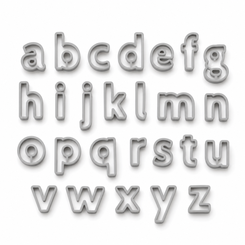 Emporte pièce alphabet minuscule 2