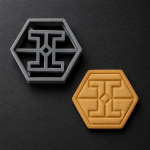 emporte pièce logo hexagone