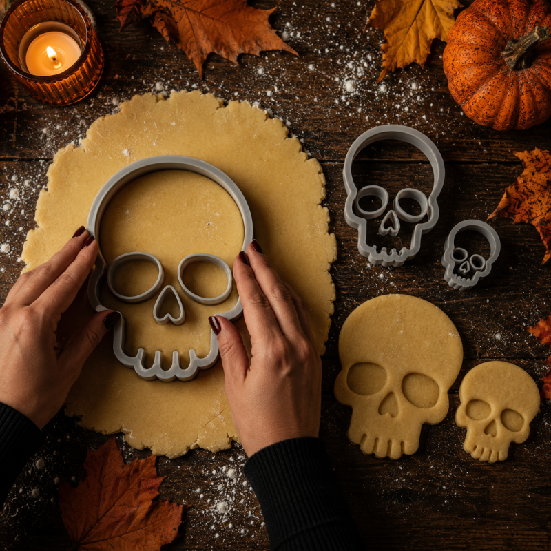 emporte pièce halloween tete de mort