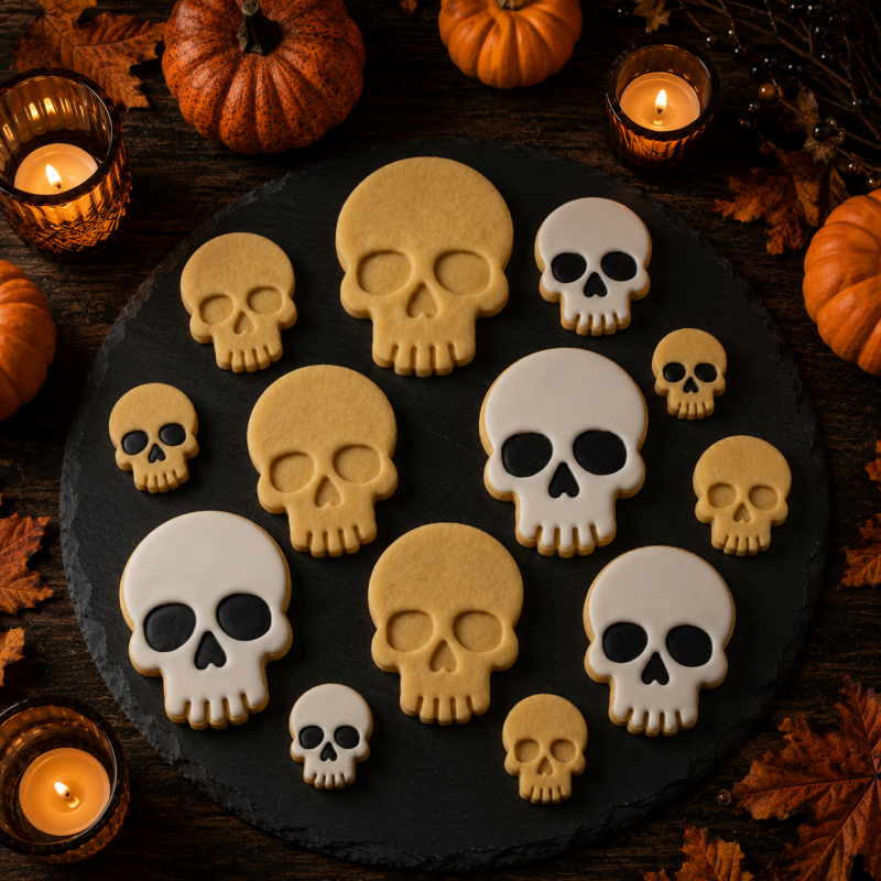 emporte pièce halloween tete de mort