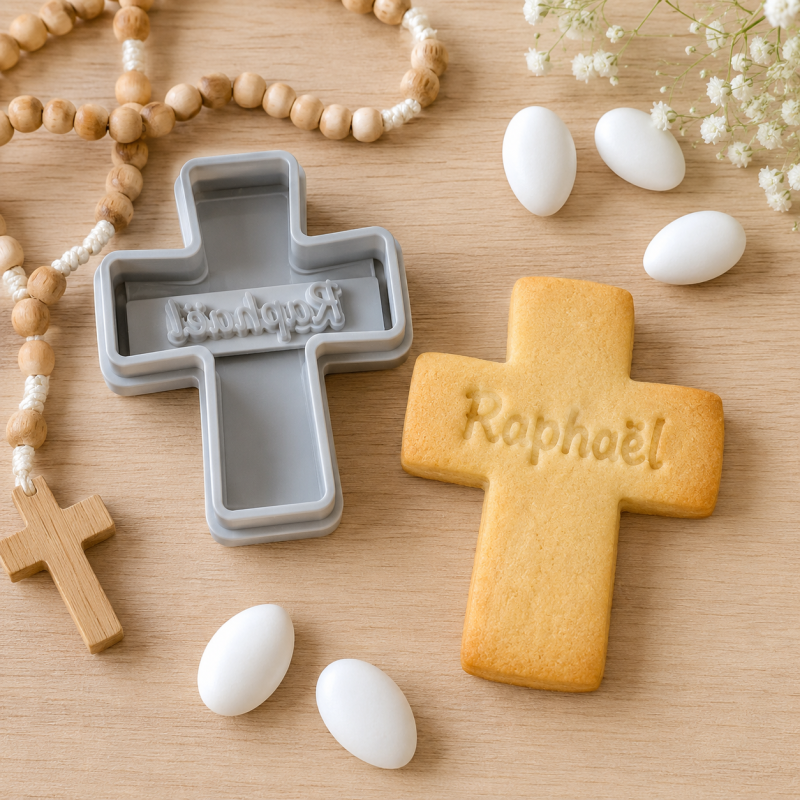 Emporte-pièce croix personnalisable