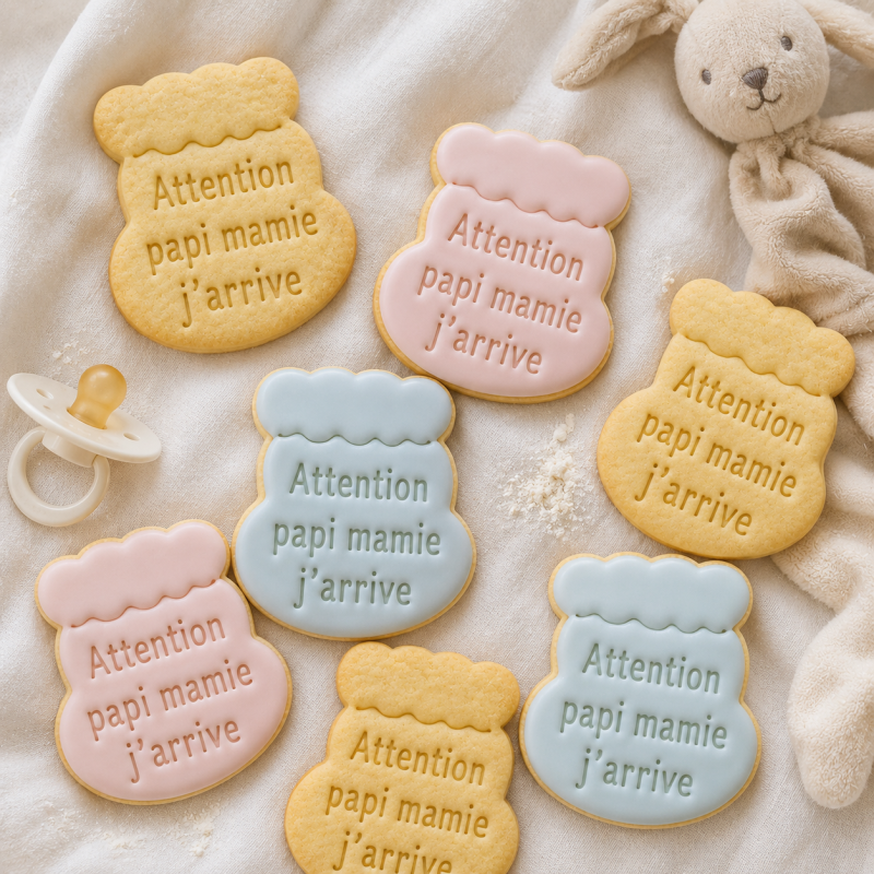 Emporte pièce annonce bébé