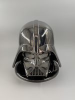 Support casque audio Dark Vador en finition chrome miroir imprimé en 3D