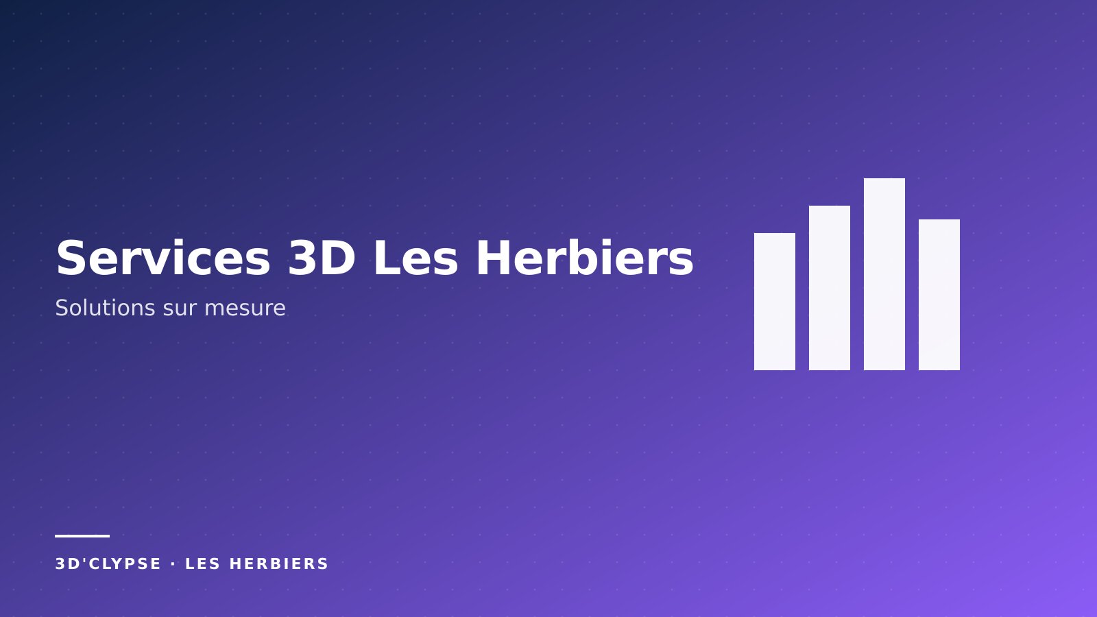 Services impression 3D Les Herbiers Vendée