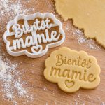 Emporte-pièce Bientôt mamie / Bientôt papi (annonce grossesse aux grands-parents) : version « Bientôt mamie », imprimé en 3D par 3D'CLYPSE