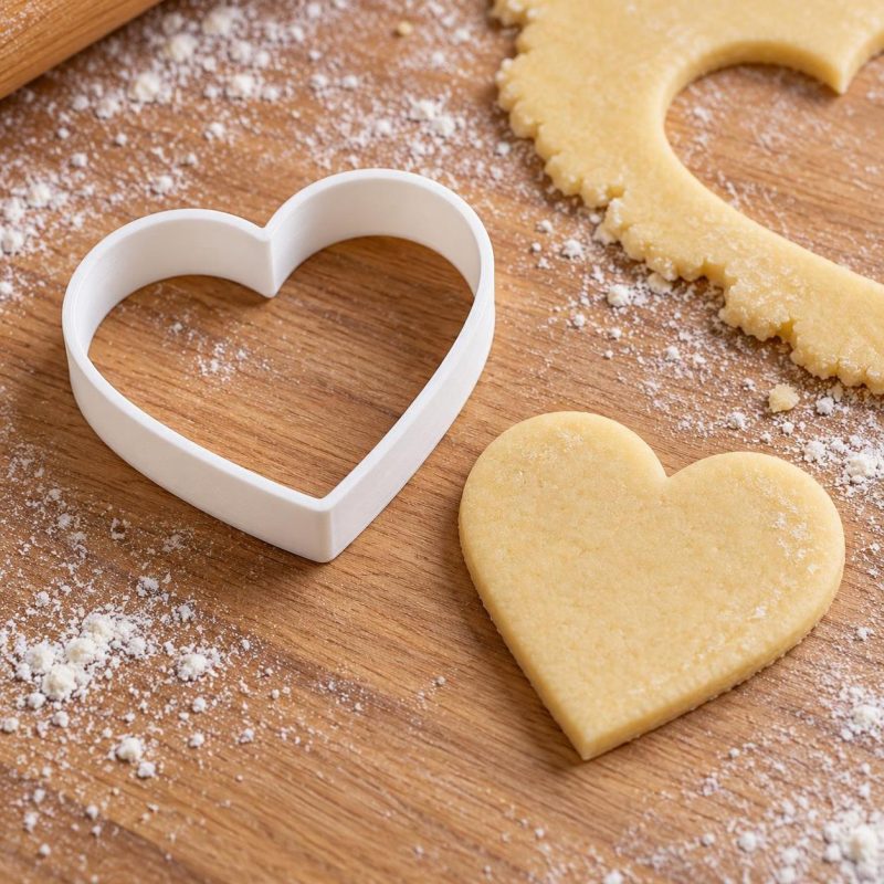 Emporte-pièce cœur Saint-Valentin (5 variantes) : version « Cœur simple », imprimé en 3D par 3D'CLYPSE
