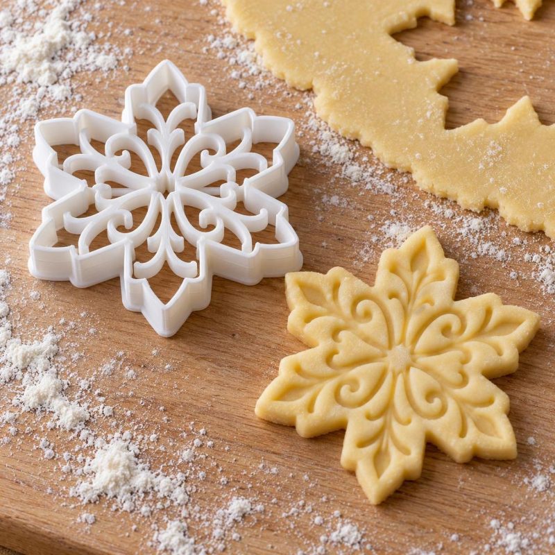 Emporte-pièce flocon de neige : version « Arabesque », imprimé en 3D par 3D'CLYPSE