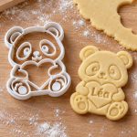 Emporte-pièce panda avec prénom personnalisé imprimé en 3D par 3DClypse