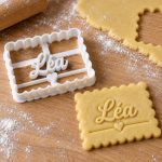 Emporte-pièce petit beurre avec prénoms et date de mariage imprimé en 3D par 3DClypse