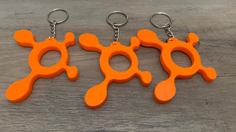porte clé 3d forme libre