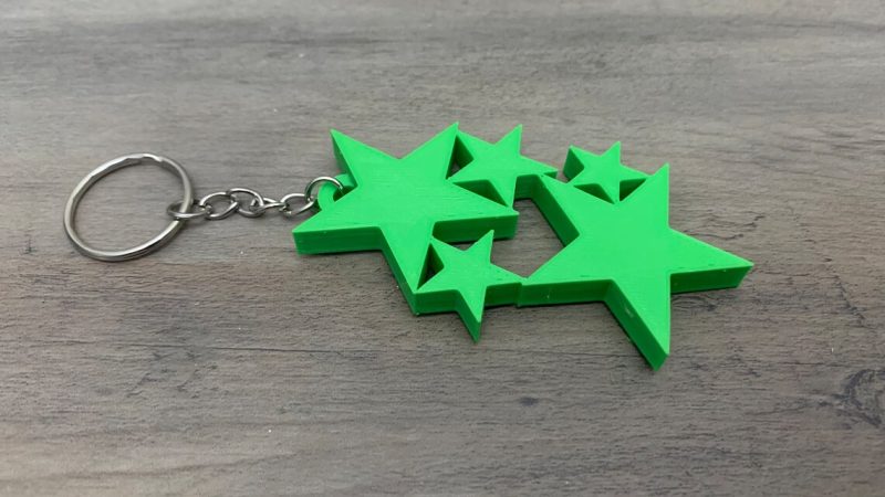 porte clé 3d forme libre
