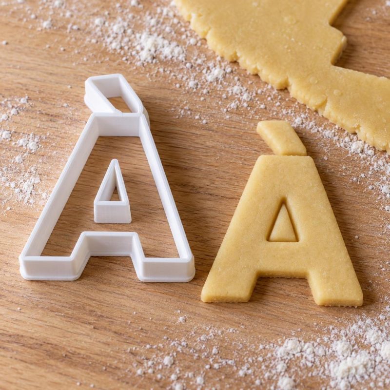 Lettres accentuées emporte-pièce : version « À », imprimé en 3D par 3D'CLYPSE