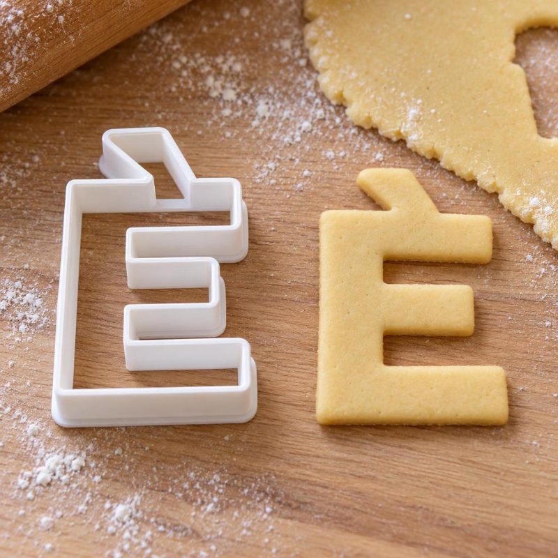 Lettres accentuées emporte-pièce : version « È », imprimé en 3D par 3D'CLYPSE