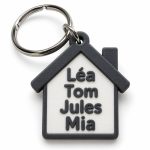 Porte-clé famille jusqu'à 7 prénoms imprimé en 3D par 3DClypse