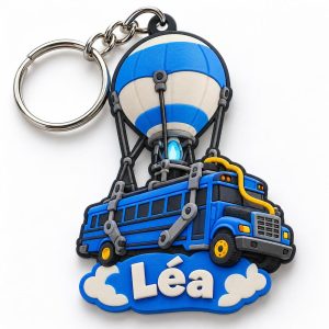 Porte-clé Fortnite Battle Bus pseudo imprimé en 3D par 3DClypse