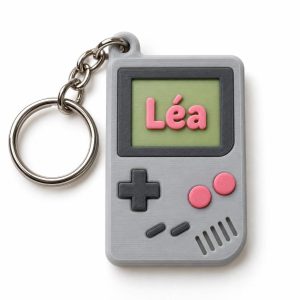 Porte-clé Game Boy mini prénom imprimé en 3D par 3DClypse