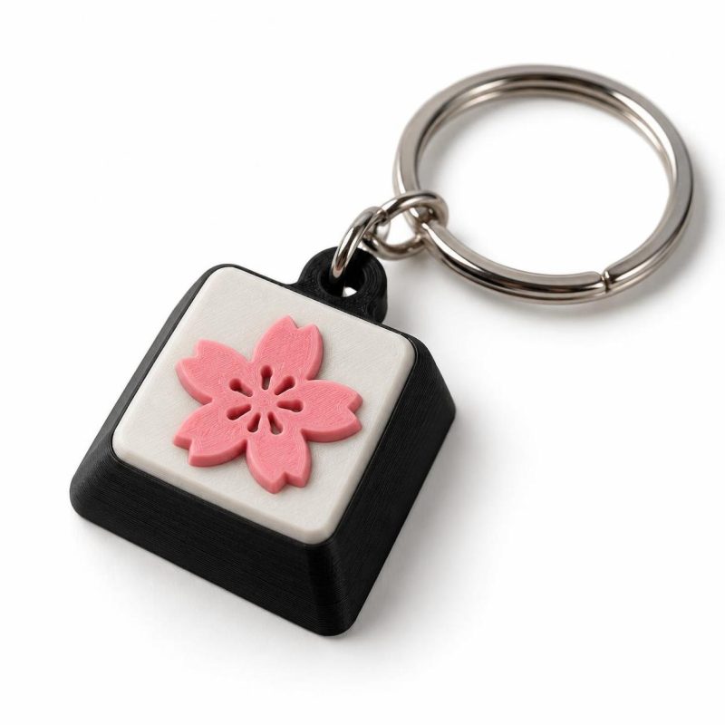 Porte-clé keycap mécanique perso imprimé en 3D par 3DClypse