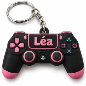 Porte-clé manette PlayStation pseudo imprimé en 3D par 3DClypse