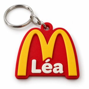 Porte-clé McDonald's M prénom imprimé en 3D par 3DClypse