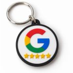 Porte-clé NFC avis Google restaurant, imprimé en 3D par 3D'CLYPSE