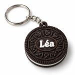 Porte-clé Oreo biscuit prénom imprimé en 3D par 3DClypse