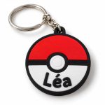 Porte-clé Pokémon Pokéball prénom imprimé en 3D par 3DClypse
