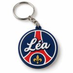 Porte-clé PSG prénom et numéro imprimé en 3D par 3DClypse