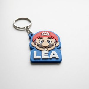 Porte-clé Super Mario prénom imprimé en 3D par 3DClypse