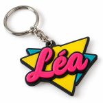 Porte-clé texte rétro vintage années 80 imprimé en 3D par 3DClypse