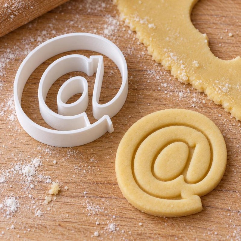Symboles et ponctuation pâtisserie : version « @ Arobase », imprimé en 3D par 3D'CLYPSE