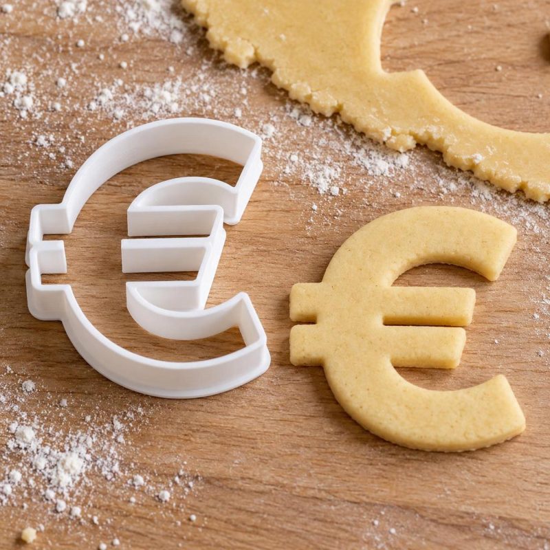 Symboles et ponctuation pâtisserie : version « € Euro », imprimé en 3D par 3D'CLYPSE