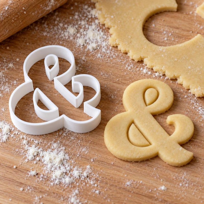 Symboles et ponctuation pâtisserie : version « & Esperluette », imprimé en 3D par 3D'CLYPSE