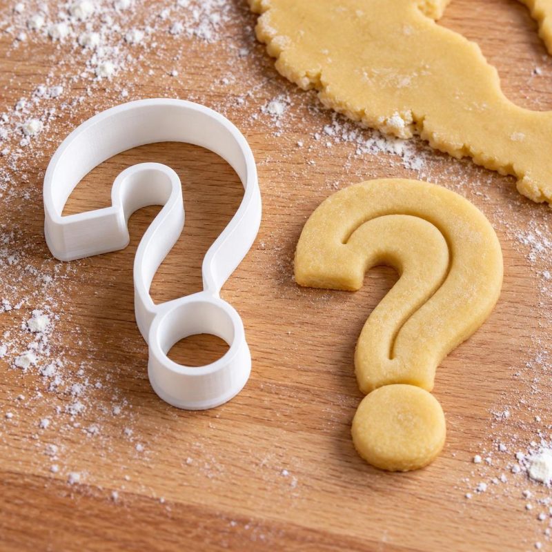 Symboles et ponctuation pâtisserie : version « ? Point d'interrogation », imprimé en 3D par 3D'CLYPSE