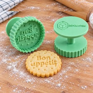 Tampon biscuit personnalisé message court imprimé en 3D par 3DClypse