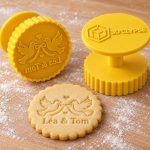 Tampon cookie colombes et prénoms personnalisé imprimé en 3D par 3DClypse