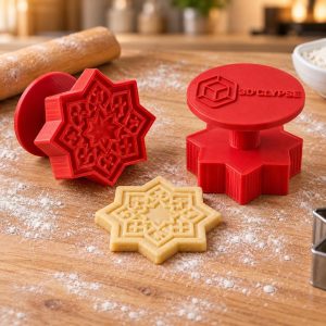 Tampon cookie étoile à 8 branches motif islamique imprimé en 3D par 3DClypse
