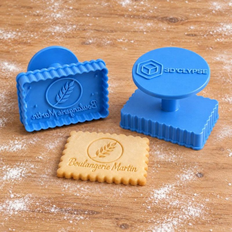 Tampon entreprise / logo pro B2B (boulangerie, restaurant) imprimé en 3D par 3DClypse