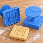 Tampon logo carré minimaliste sablés imprimé en 3D par 3DClypse