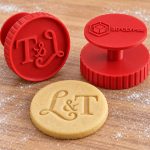 Tampon pâtisserie monogramme initiales couple imprimé en 3D par 3DClypse