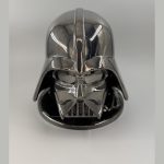 Casque Dark Vador imprimé en 3D en finition chrome noir brillant