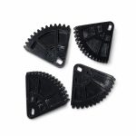 Lot de 4 cassettes de levage engrenage Samsung JC66-03278A en résine noire haute résistance imprimées en 3D