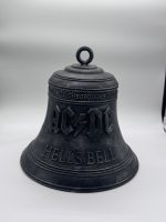 Cloche AC/DC Hells Bell patine argent vieilli avec inscription Taylor Loughborough England