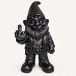 Nain de jardin doigt d'honneur XXL – Nain biker imprimé en 3D (50 cm ou 1 m), imprimé en 3D par 3D'CLYPSE