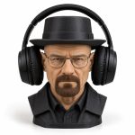 Support casque audio Heisenberg – Buste Walter White imprimé en 3D imprimé en 3D par 3DClypse