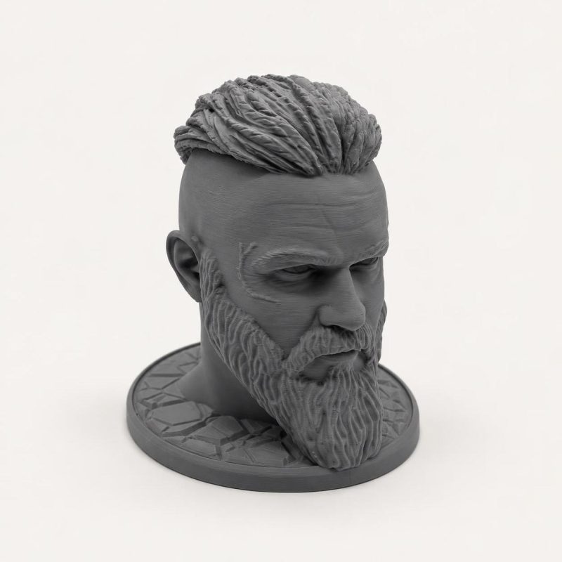 Support casque audio Viking – Buste Ragnar imprimé en 3D, imprimé en 3D par 3D'CLYPSE