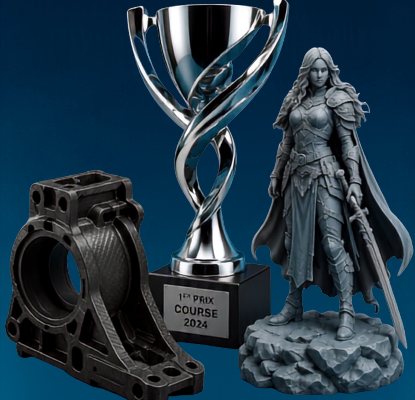 Trophée personnalisé impression 3D